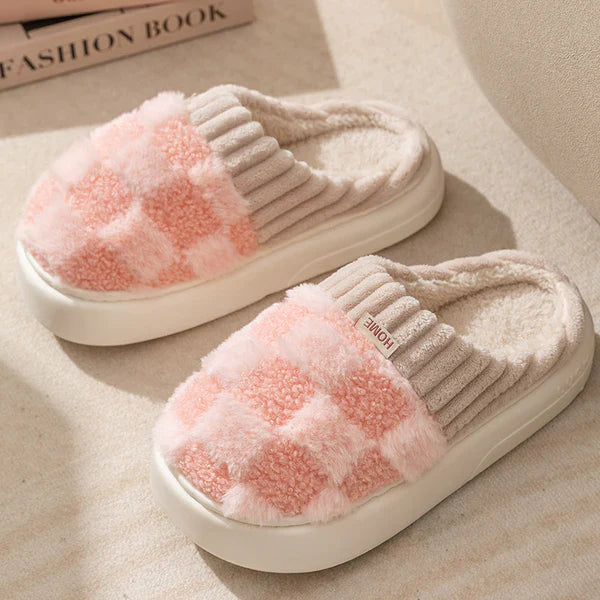 HUMTTO Unisex Cozy Plush Slippers–Non Slip Indoor House Shoes Wide Fit