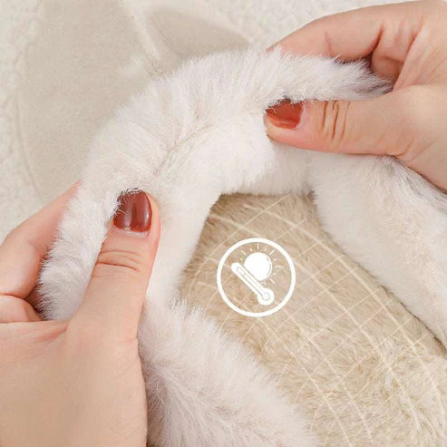 Humtto Women's Comfortable Warm Slippers–Faux Fur,Anti Slip,Foot Care