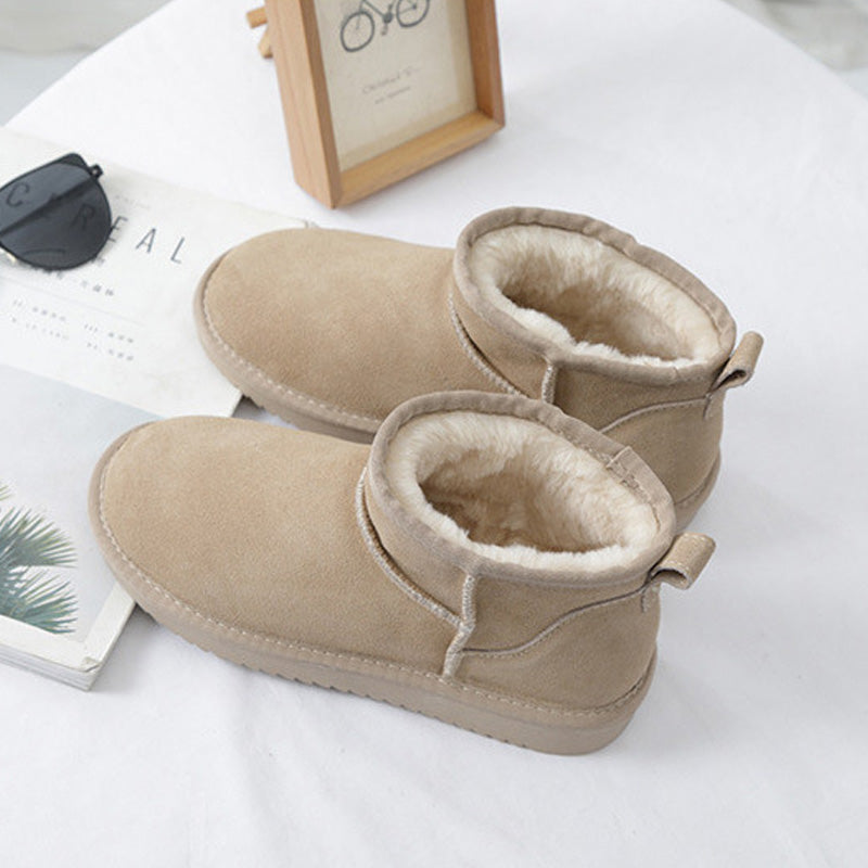 Womens Ultra Mini Winter Boots with Arch Support | Suede Ankle Booties