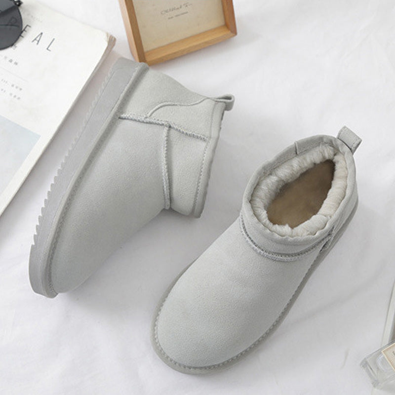 Womens Ultra Mini Winter Boots with Arch Support | Suede Ankle Booties