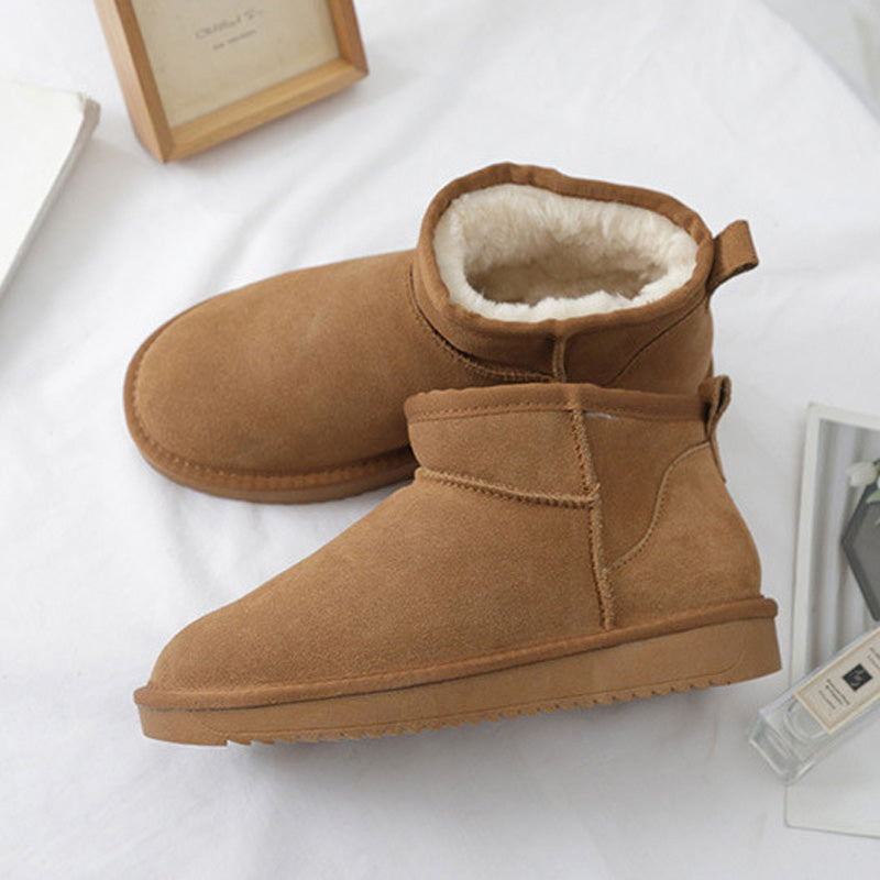Womens Ultra Mini Winter Boots with Arch Support | Suede Ankle Booties