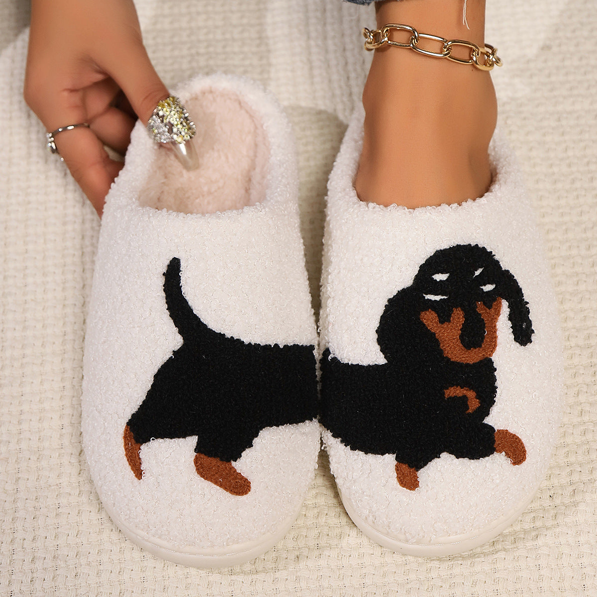 HUMTTO Spooky Halloween Slippers -Cozy Plush Ghost Pumpkin Home Shoes