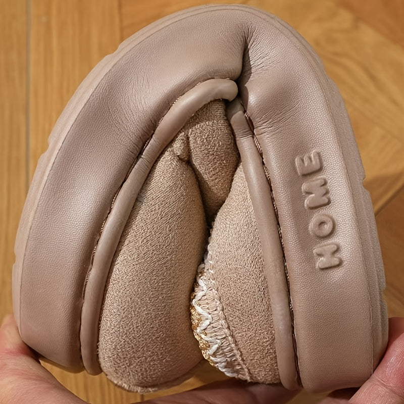HUMTTO Unisex Suede Slippers–Warm Plush Fleece Lined, Non Slip Comfort