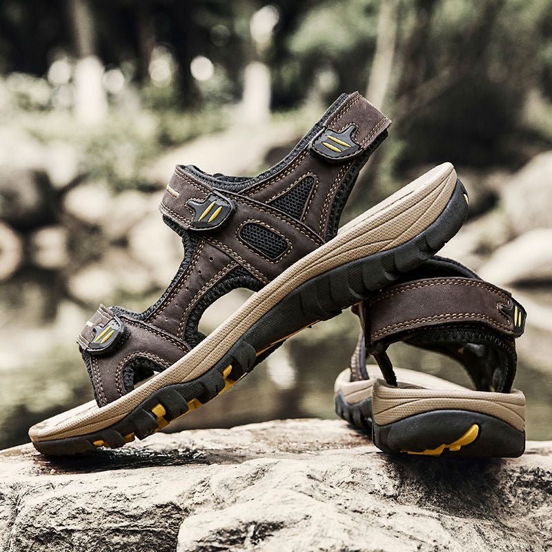 Men's arch support, cushioned comfort, summer wear walking sandals