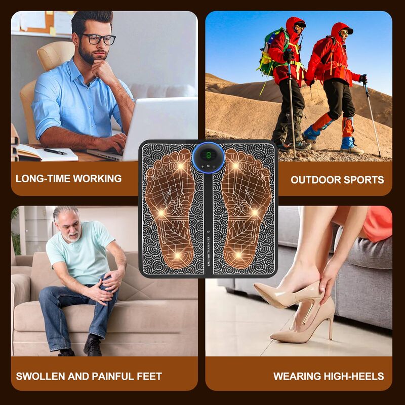 Humtto EMS Foot Massager – Pain Relief, Circulation Boost & Relaxation - Humtto UK
