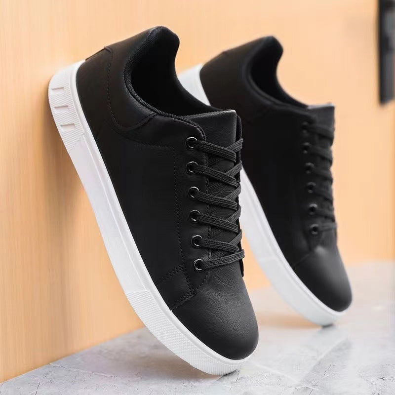 Humtto Ergonomic Leather Sneakers for Men with All-Day Support