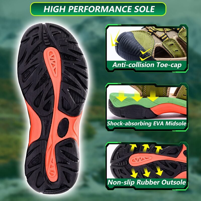 Humtto Men’s Orthopedic Sandals Arch Support and Pain Relief - Humtto UK