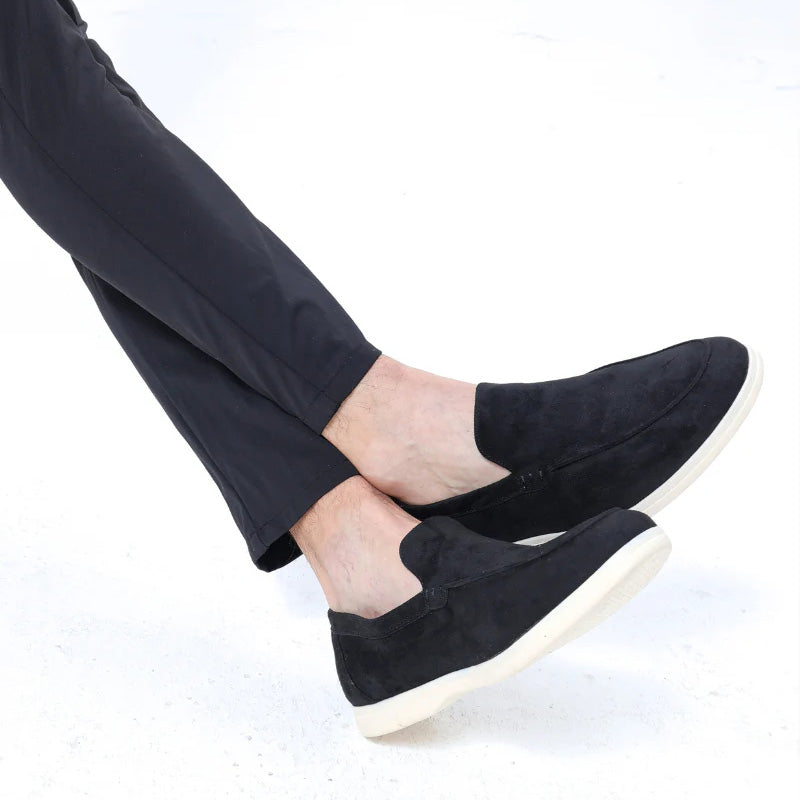 Humtto Classic Wide Fit Suede Loafers for Men | Bunion Relief & Orthopedic Comfort