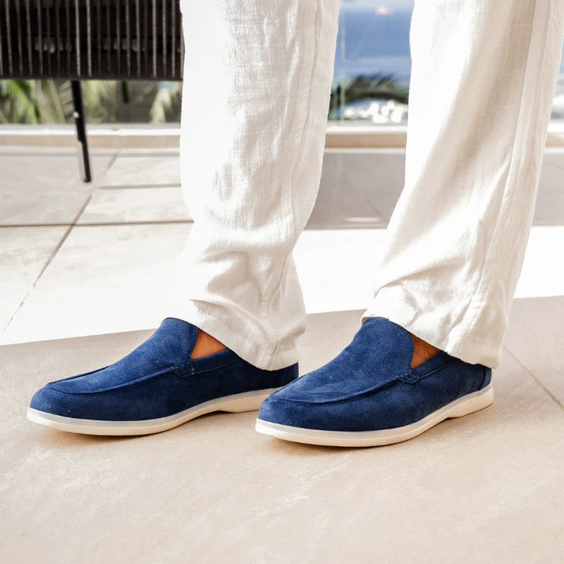 Humtto Classic Wide Fit Suede Loafers for Men | Bunion Relief & Orthopedic Comfort