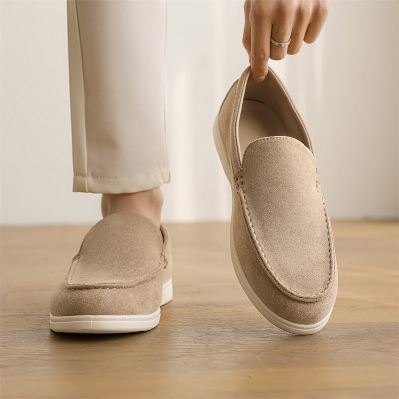 Humtto Classic Wide Fit Suede Loafers for Men | Bunion Relief & Orthopedic Comfort