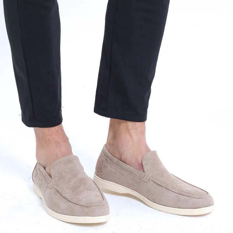 Humtto Classic Wide Fit Suede Loafers for Men | Bunion Relief & Orthopedic Comfort