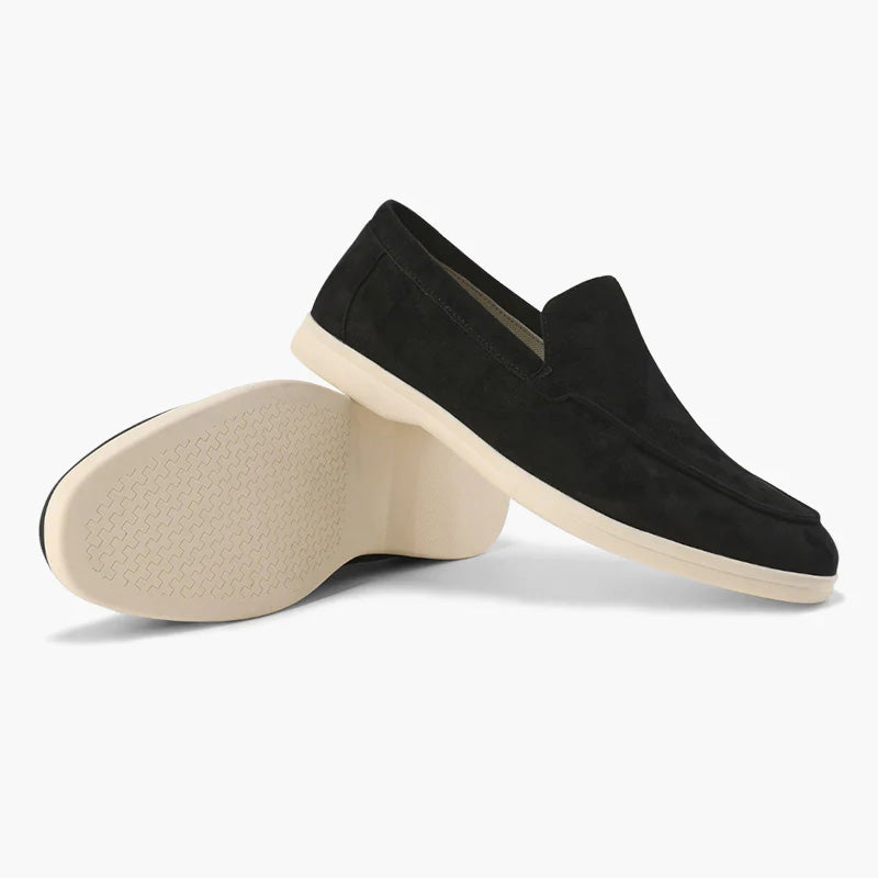 Humtto Classic Wide Fit Suede Loafers for Men | Bunion Relief & Orthopedic Comfort