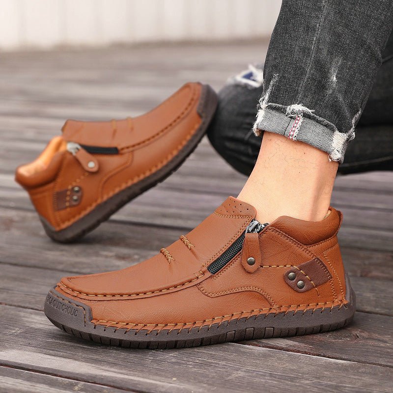 Humtto Men’s Wide Fit Orthopedic Boots - Soft Leather Comfort Footwear - Humtto UK