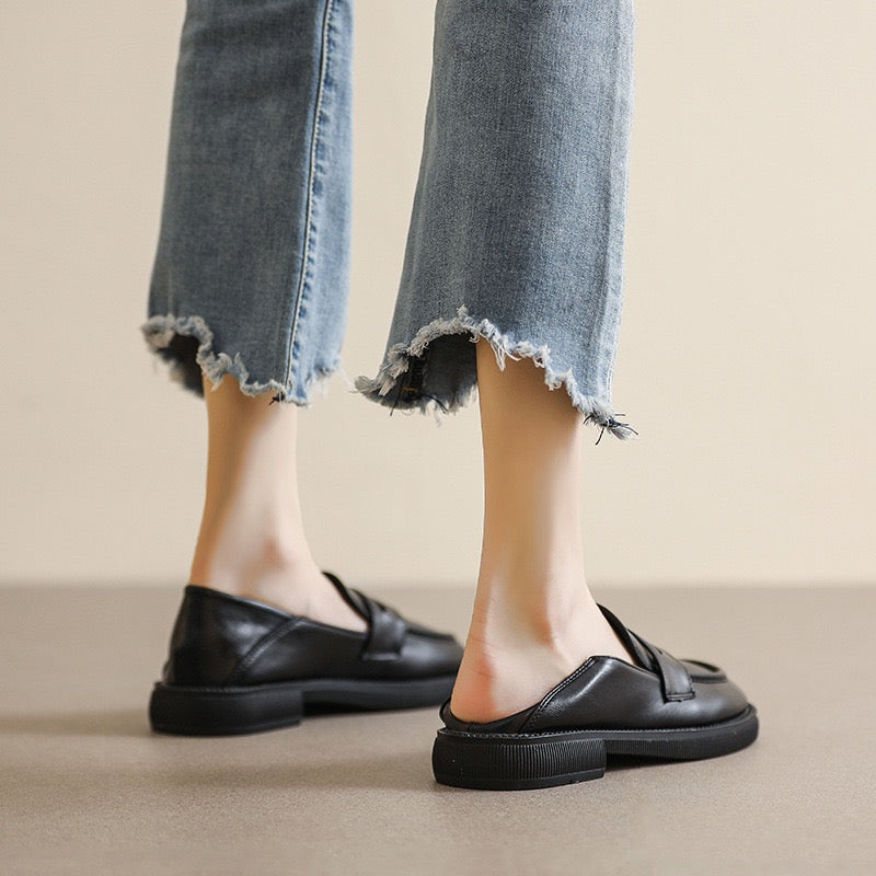 Humtto Orthopedic Chunky Loafers - British Style, Wide Fit