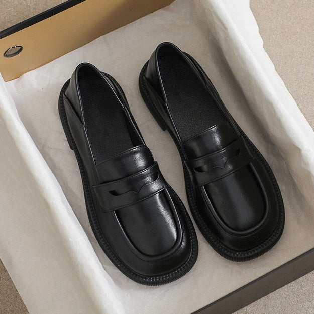Humtto Orthopedic Chunky Loafers - British Style, Wide Fit
