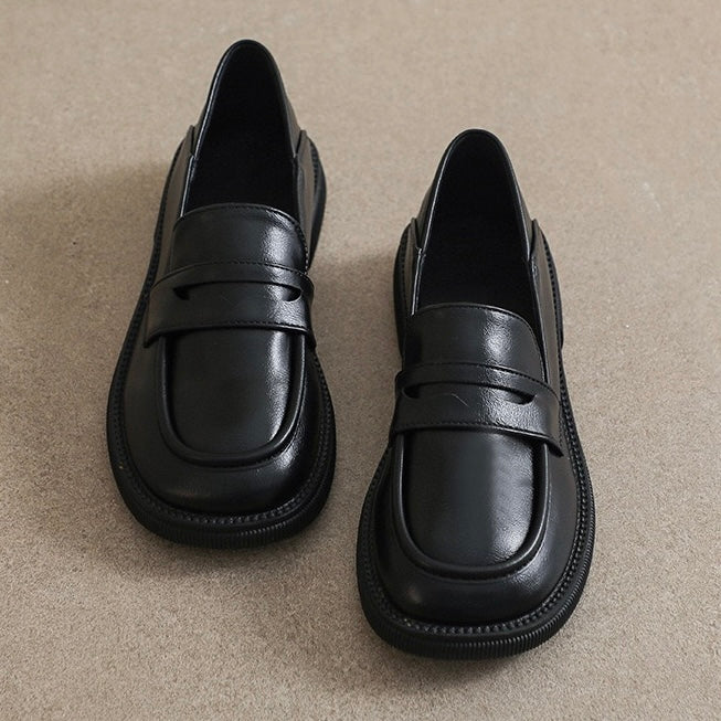 Humtto Orthopedic Chunky Loafers - British Style, Wide Fit