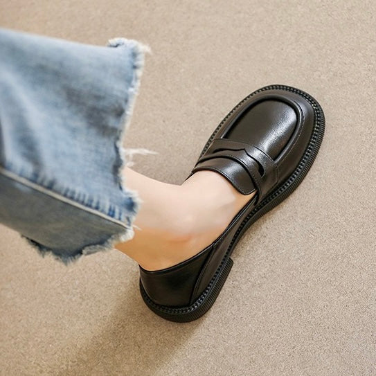 Humtto Orthopedic Chunky Loafers - British Style, Wide Fit