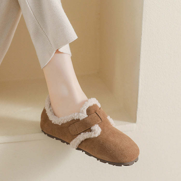 Womens Cozy Suede Clogs with Arch Support | Plush Fleece Lined Shoes