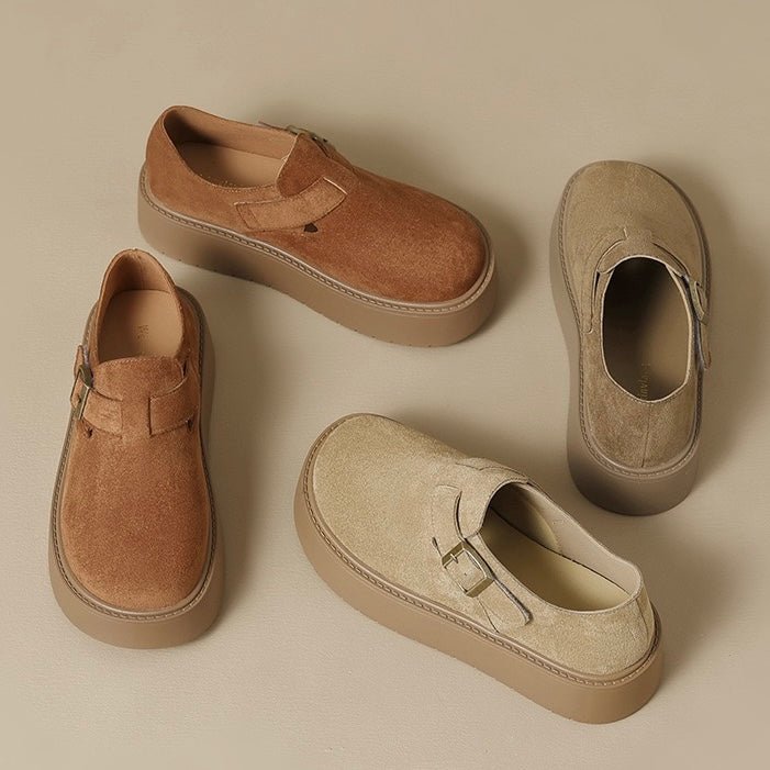Humtto Women's Orthopedic Comfort Clogs | Suede Platform with Arch Support - Humtto UK