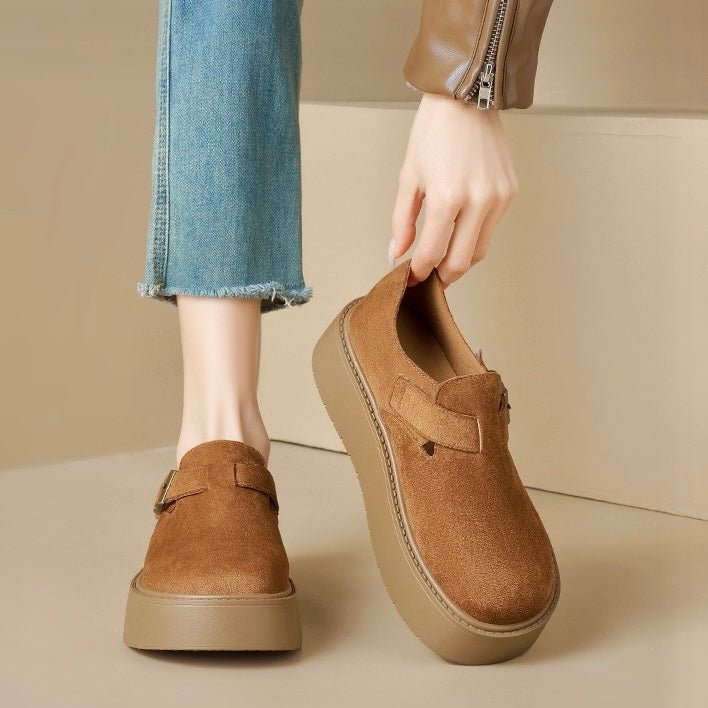 Humtto Women's Orthopedic Comfort Clogs | Suede Platform with Arch Support - Humtto UK