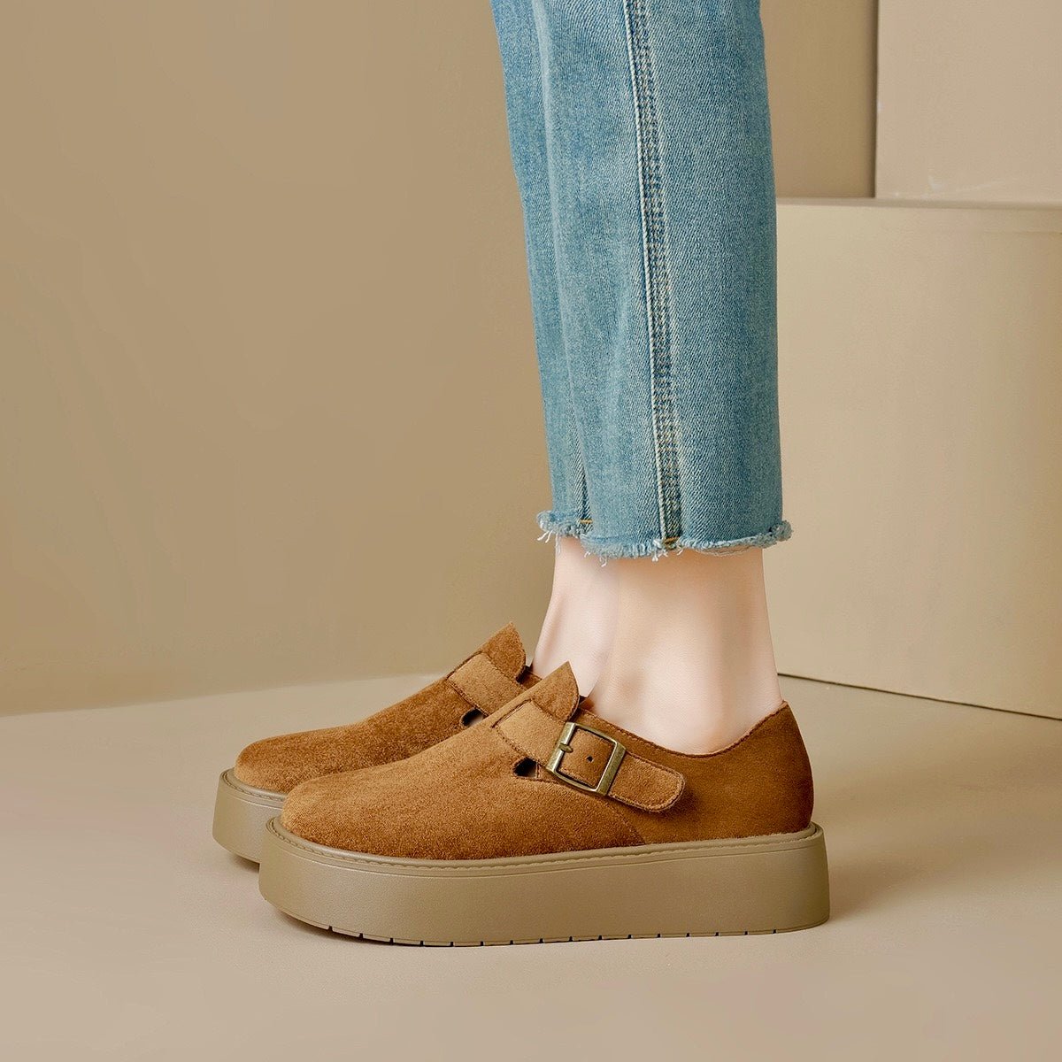 Humtto Women's Orthopedic Comfort Clogs | Suede Platform with Arch Support - Humtto UK