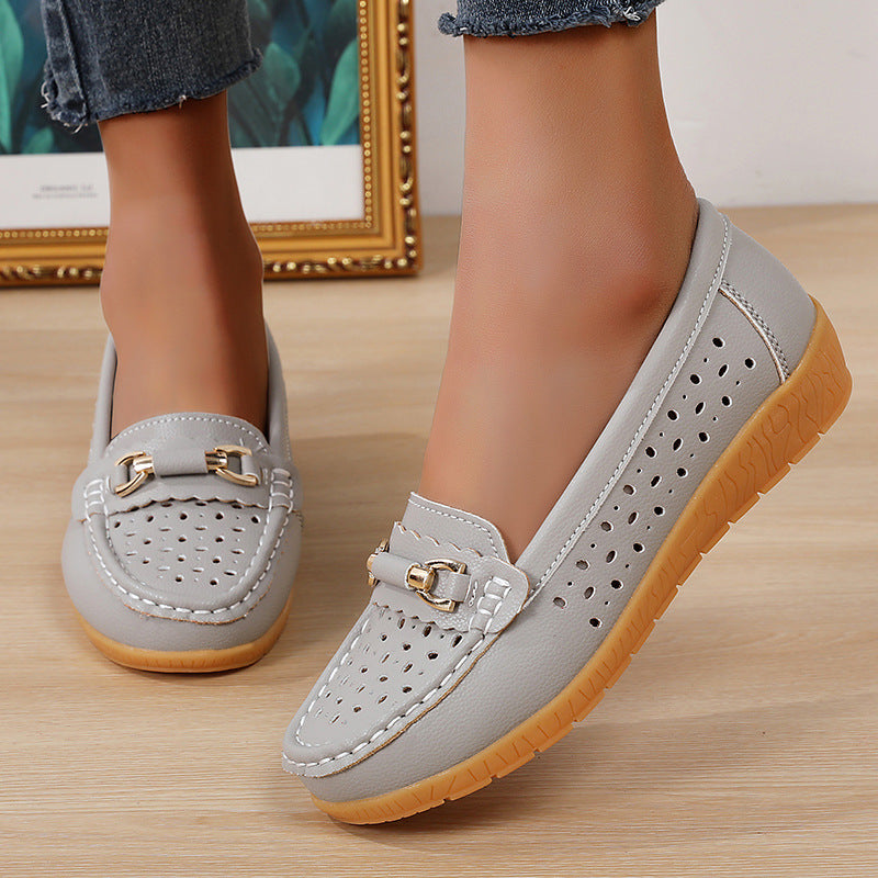 Humtto Women's Orthopedic Toe Alignment Shoes Soft Slip On Loafers