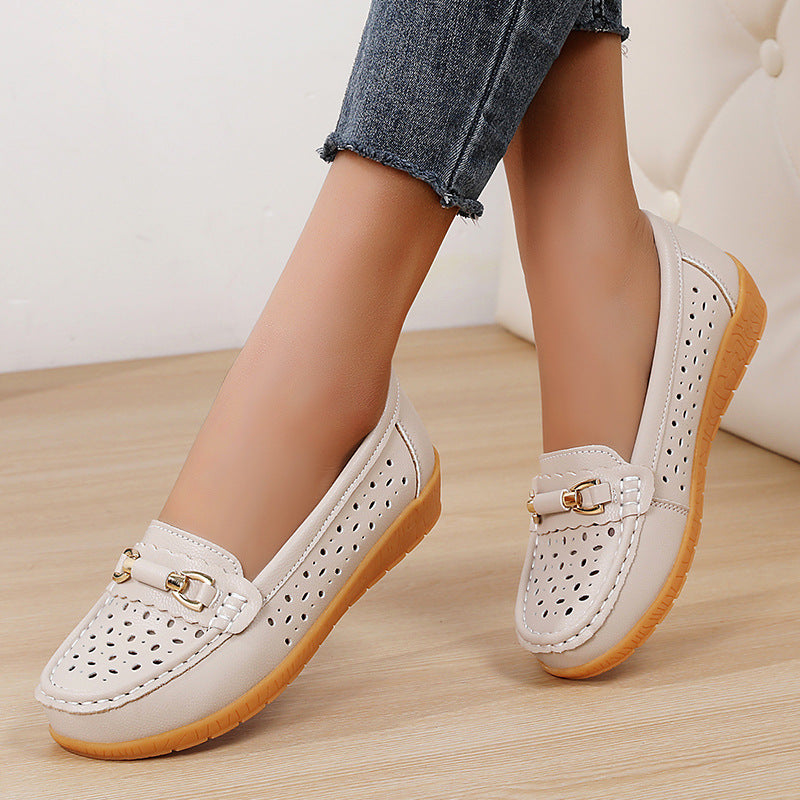 Humtto Women's Orthopedic Toe Alignment Shoes Soft Slip On Loafers
