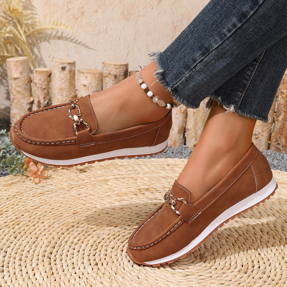 Humtto Classic Suede Loafers for Women | Orthopedic Pain Relief & Arch Support