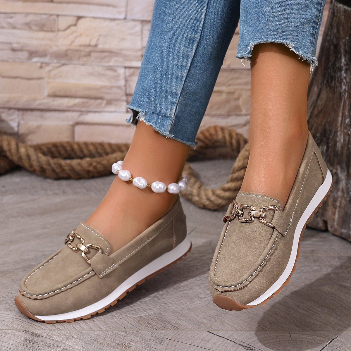 Humtto Classic Suede Loafers for Women | Orthopedic Pain Relief & Arch Support