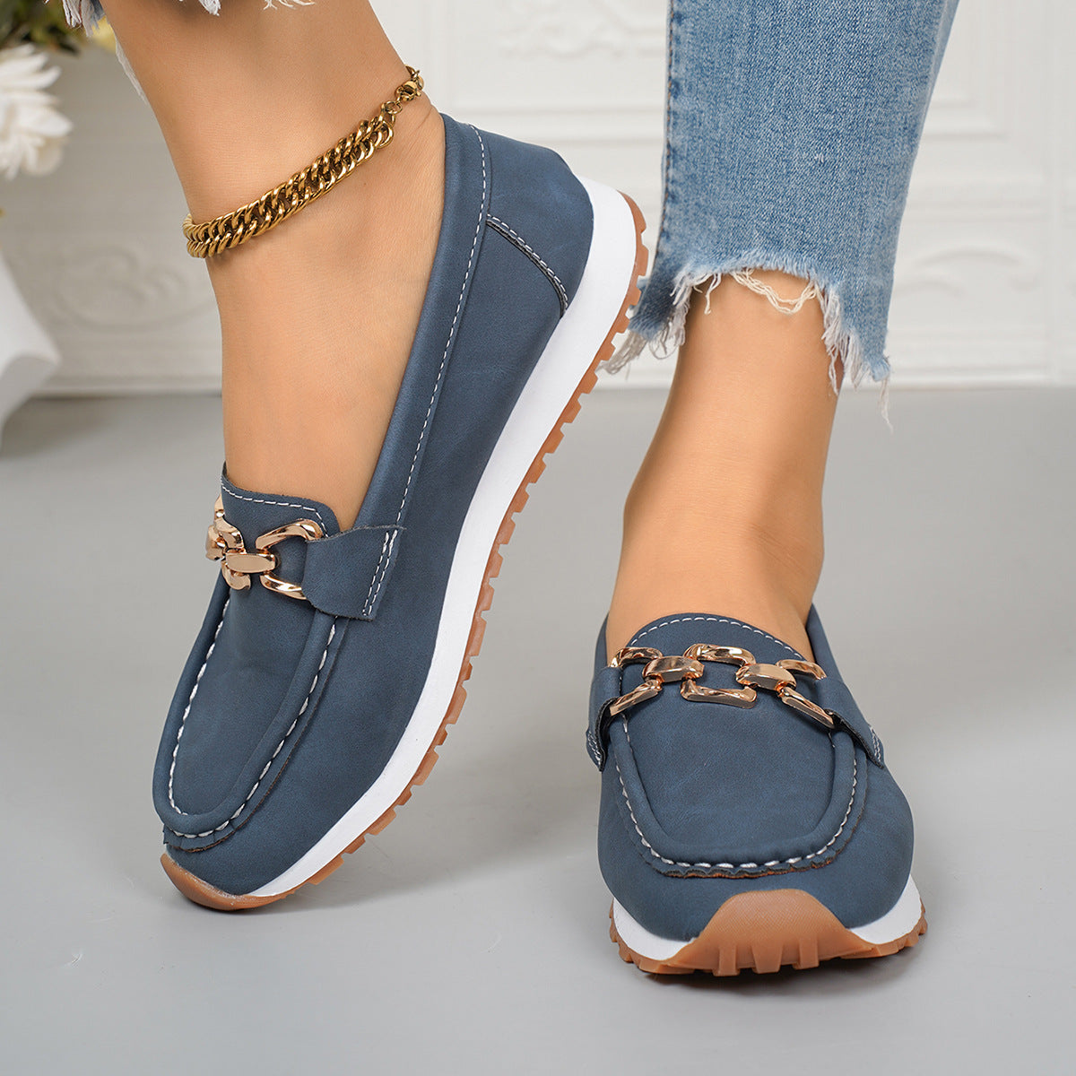 Humtto Classic Suede Loafers for Women | Orthopedic Pain Relief & Arch Support