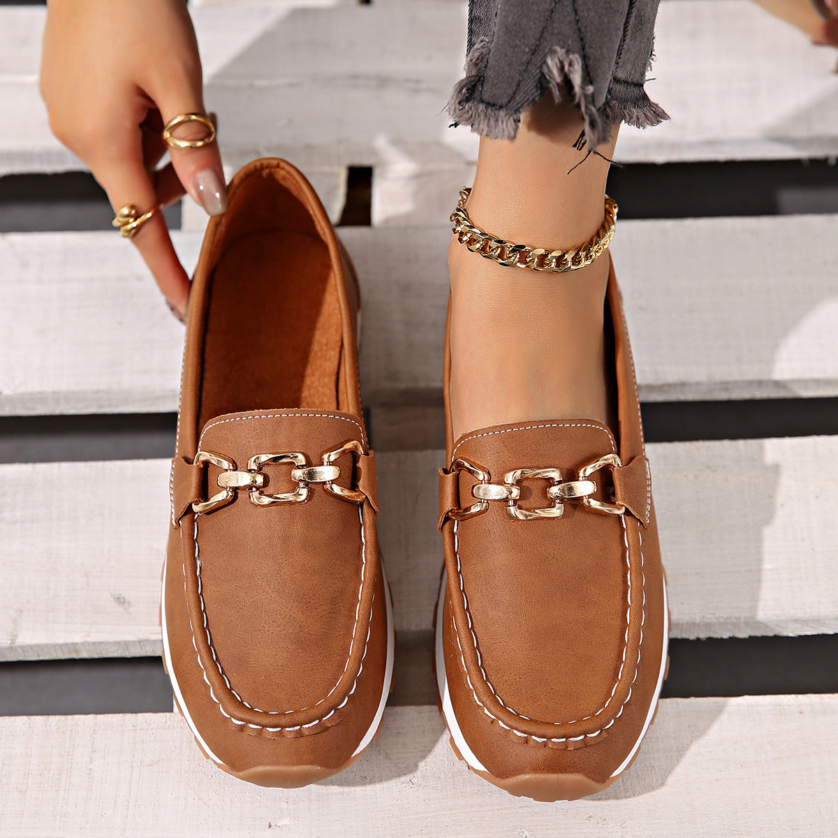 Humtto Classic Suede Loafers for Women | Orthopedic Pain Relief & Arch Support