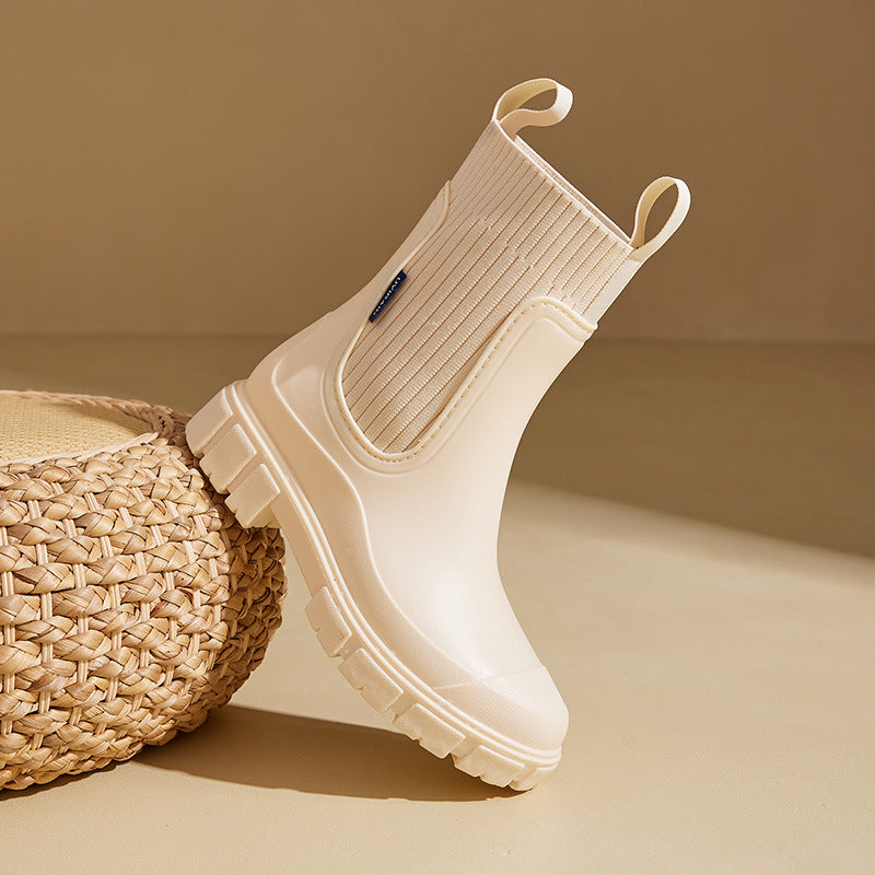 Womens Chelsea Rain Boots with Arch Support | Waterproof Ankle Boots