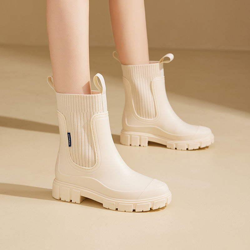 Womens Chelsea Rain Boots with Arch Support | Waterproof Ankle Boots