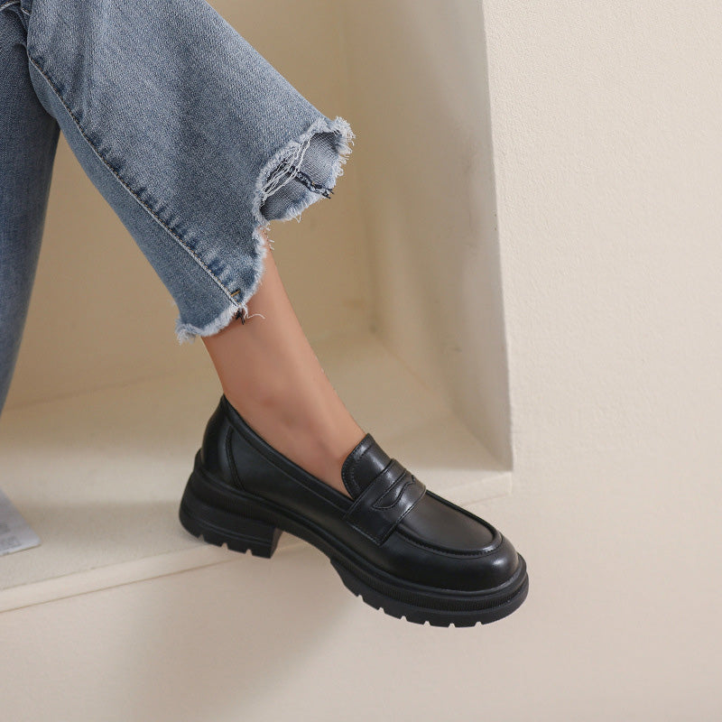 Humtto Women’s Wide Fit Slip On Flatform Loafers | Orthopedic Autumn Pain Relief Shoes