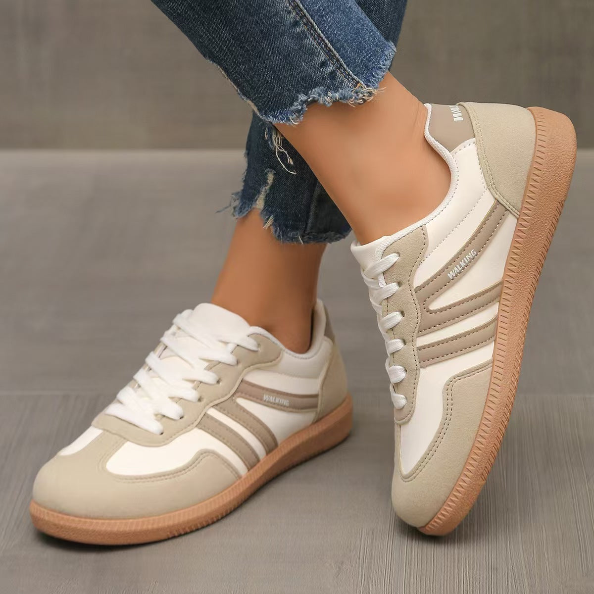 Humtto Women’s Suede Orthopedic Sneakers – Spring Autumn Comfort