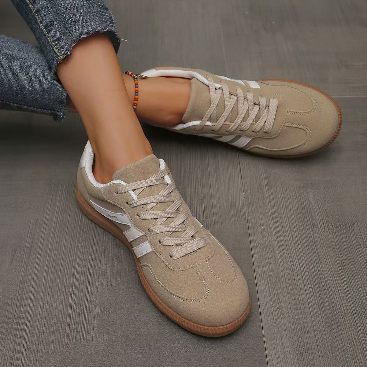 Humtto Women’s Suede Orthopedic Sneakers – Spring Autumn Comfort