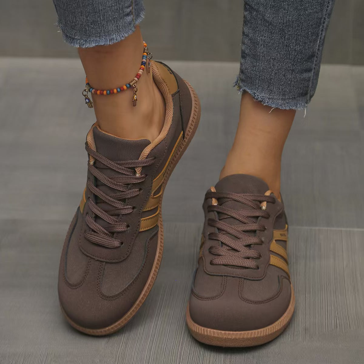 Humtto Women’s Suede Orthopedic Sneakers – Spring Autumn Comfort
