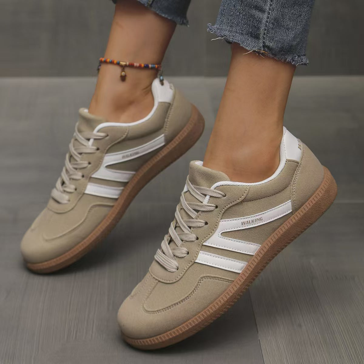 Humtto Women’s Suede Orthopedic Sneakers – Spring Autumn Comfort