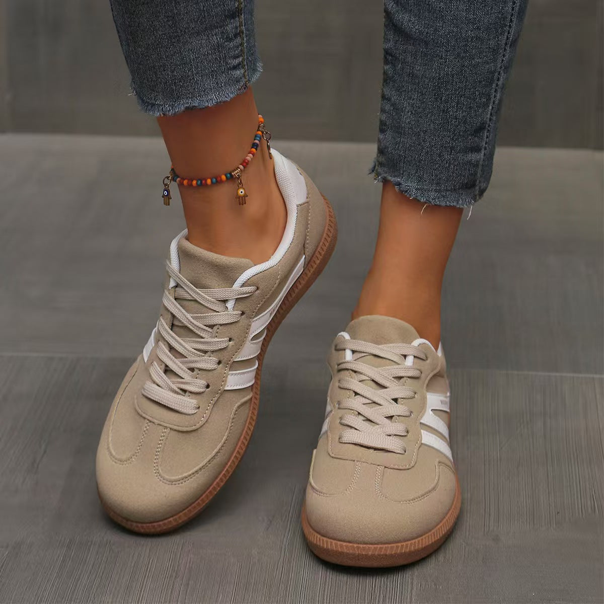 Humtto Women’s Suede Orthopedic Sneakers – Spring Autumn Comfort