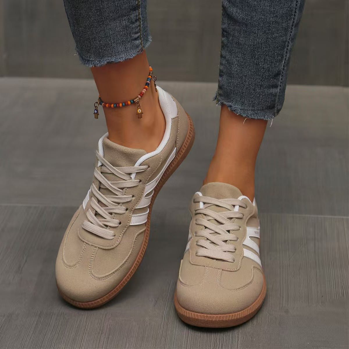 Humtto Women’s Suede Orthopedic Sneakers – Spring Autumn Comfort - Humtto UK
