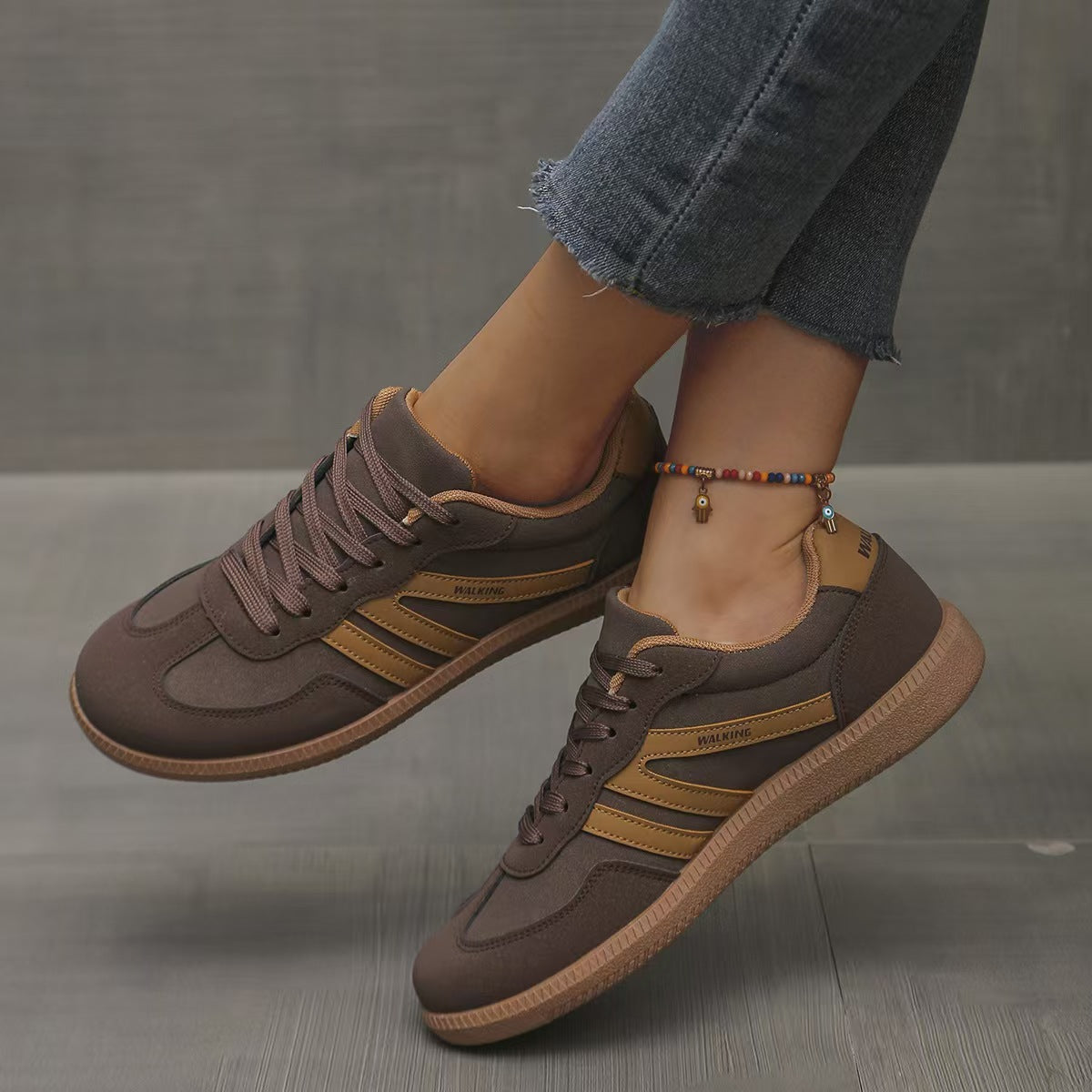 Humtto Women’s Suede Orthopedic Sneakers – Spring Autumn Comfort