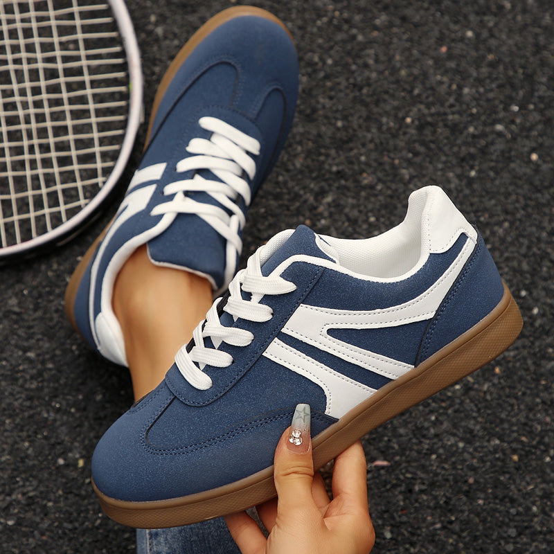 Women’s Supportive Wide Fit Lace-Up Sneakers–Orthopedic Casual Trainers