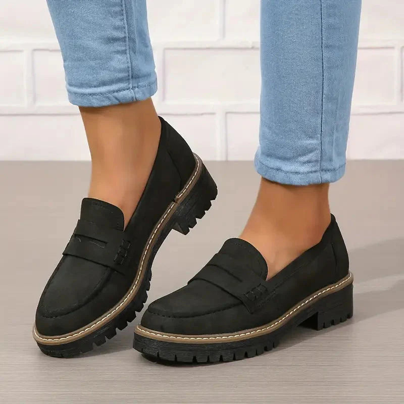 Womens Orthopedic Platform Loafers | All-Day Comfort & Adjustable Fit