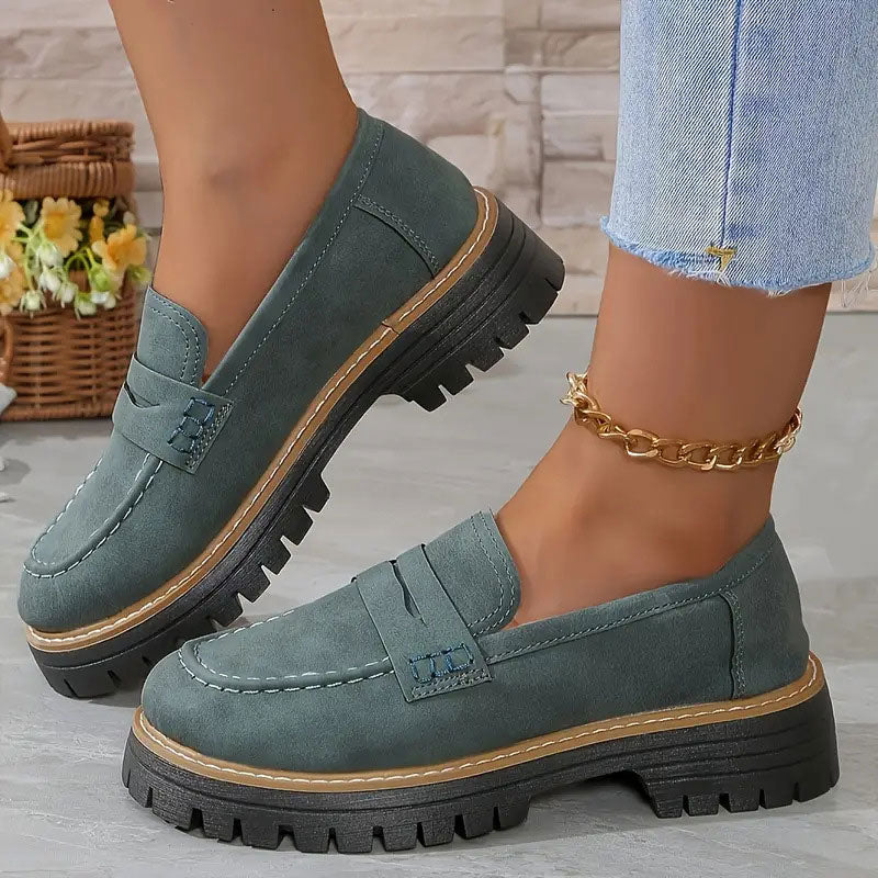 Womens Orthopedic Platform Loafers | All-Day Comfort & Adjustable Fit