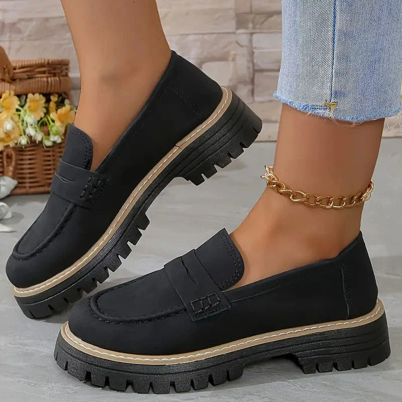 Womens Orthopedic Platform Loafers | All-Day Comfort & Adjustable Fit