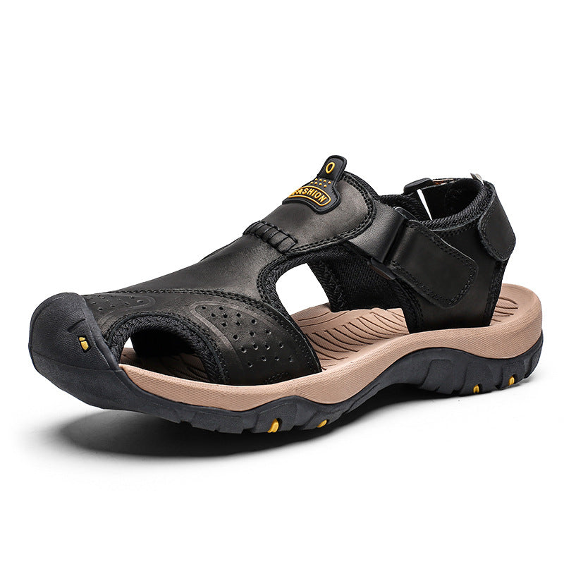 Humtto Men’s Breathable Closed Toe Ortho Sandals – Non-Slip & Pain Relief Design