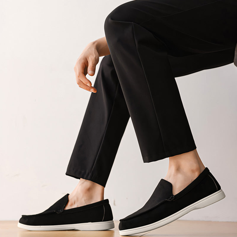 Humtto Classic Wide Fit Suede Loafers for Men | Bunion Relief & Orthopedic Comfort
