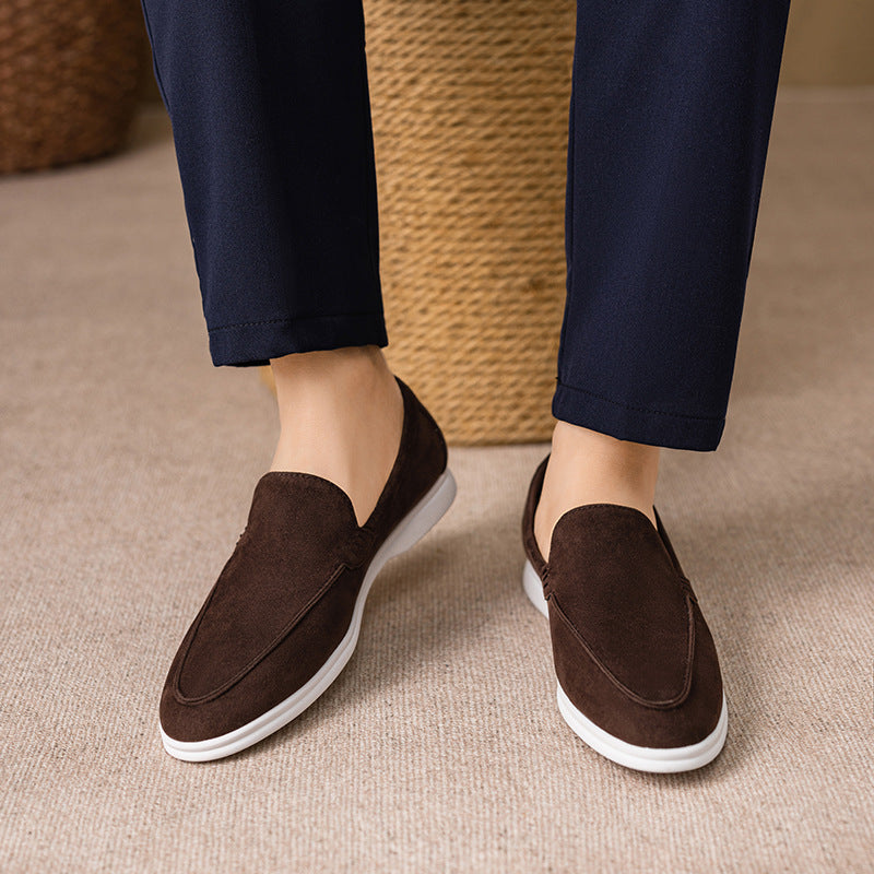 Humtto Classic Wide Fit Suede Loafers for Men | Bunion Relief & Orthopedic Comfort