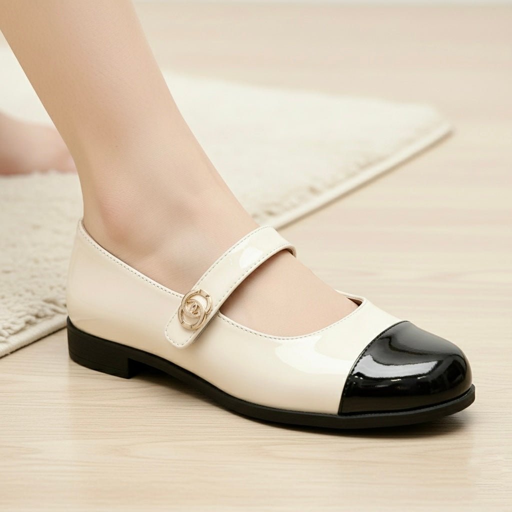Humtto Premium Leather Mary Jane Flats | Orthopedic Arch Support for All - Day Pain Relief - Humtto UK