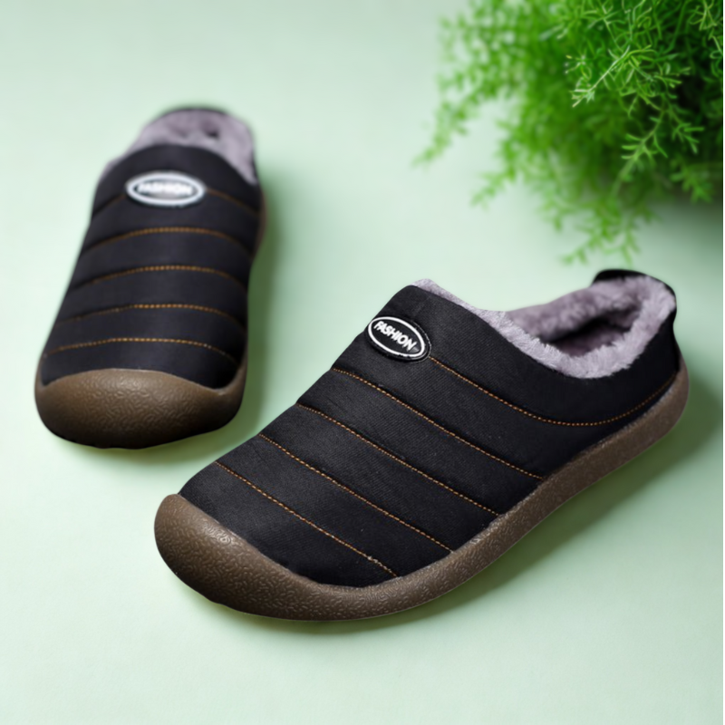 Humtto Unisex Wide Toe Winter Slippers | Orthopedic Plush Indoor Shoes for Foot Pain Relief
